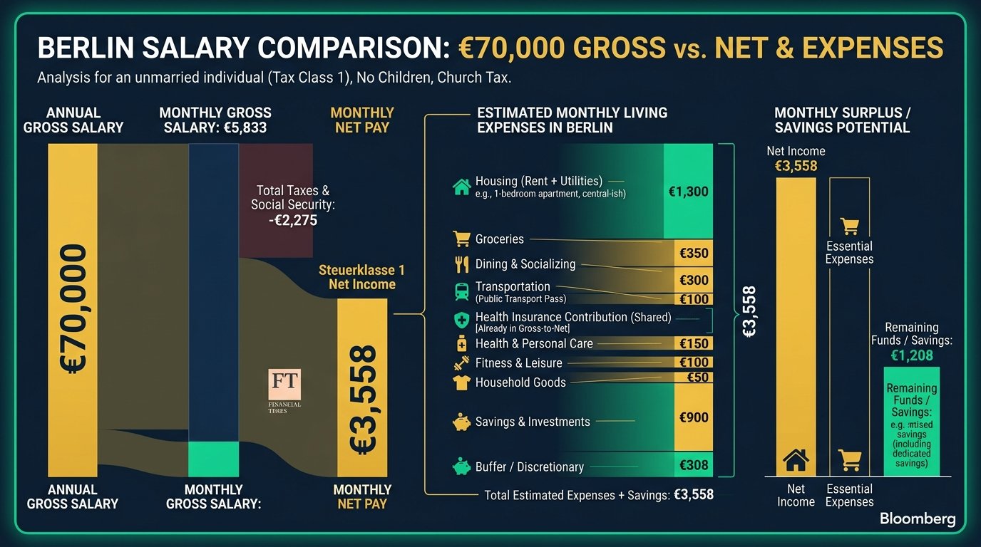 Is EUR 45.000 a good salary in Berlin in 2026? Net pay & living costs